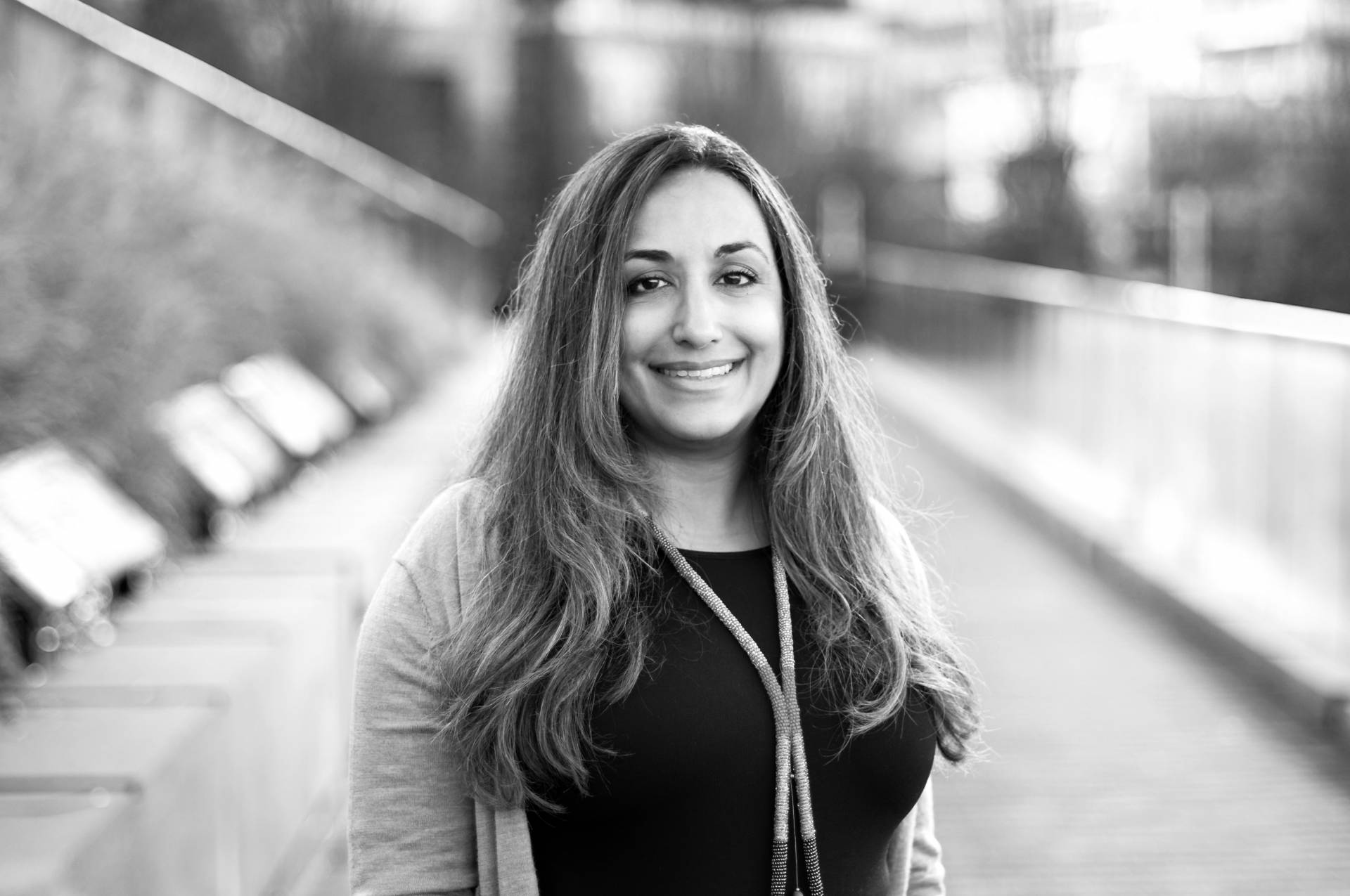 Teena Aujla headshot bw Thumbnail